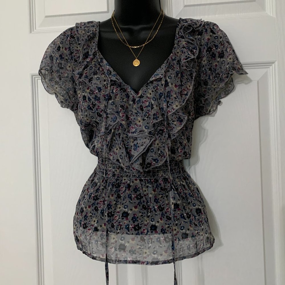 Blue Bird Women´s Ruffled Top, Size S